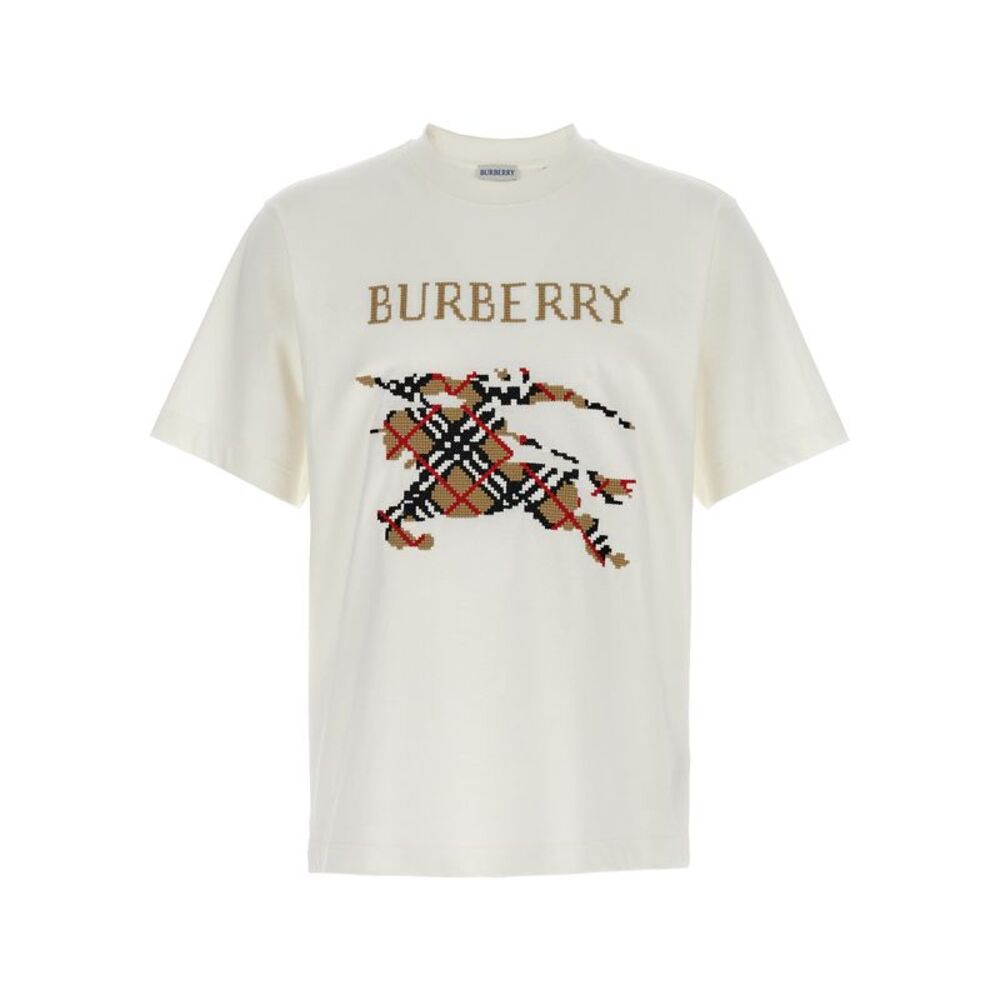 Burberry White Cotton Men's T-Shirt
